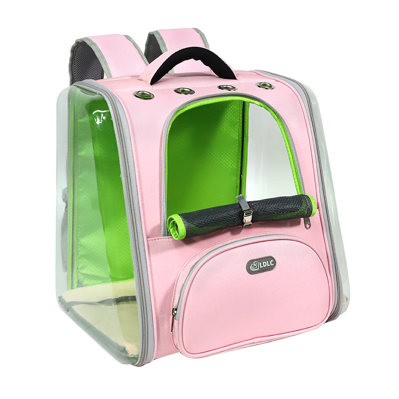 Transparent Bubble Pet Backpack — Large Capacity, Airline Friendly