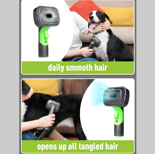 4-in-1 Pet Grooming Vacuum Kit for Dogs & Cats — Deshedding Brush, Clippers & Vacuum