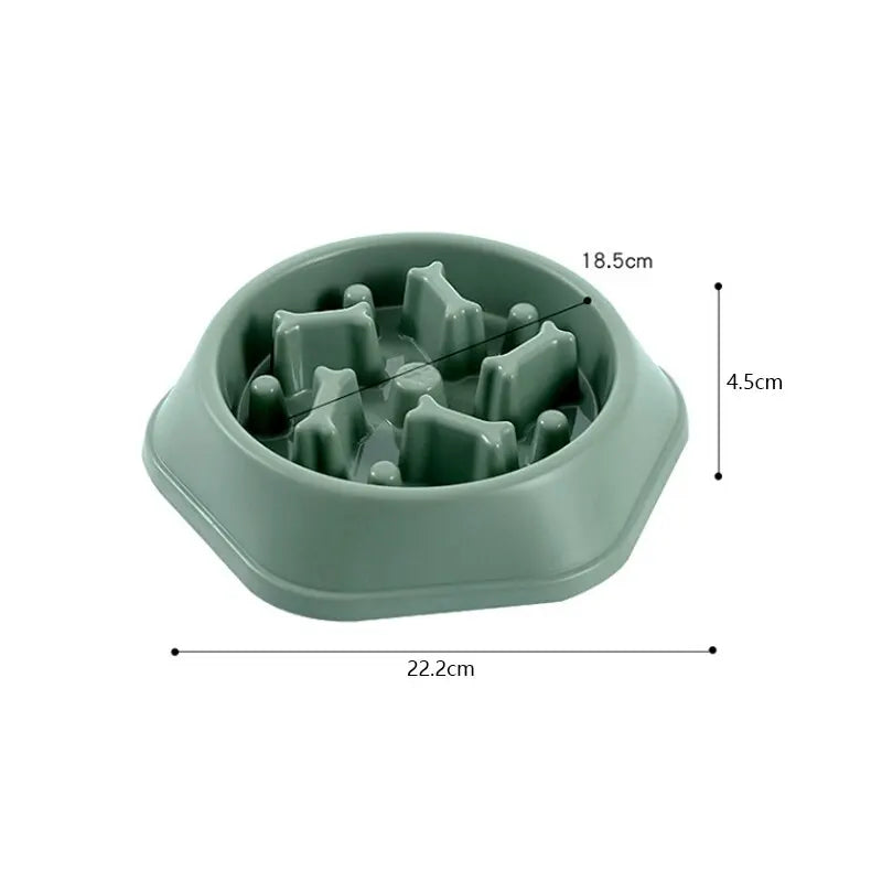 Slow Feeder Pet Bowl Anti-Choking Design for Dogs & Cats