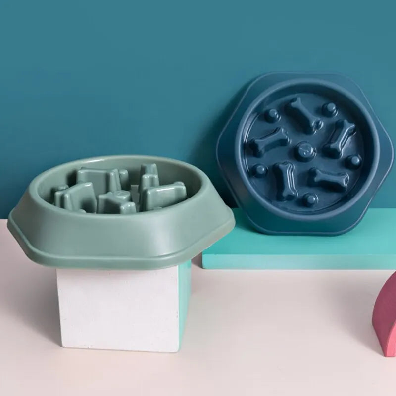 Slow Feeder Pet Bowl Anti-Choking Design for Dogs & Cats