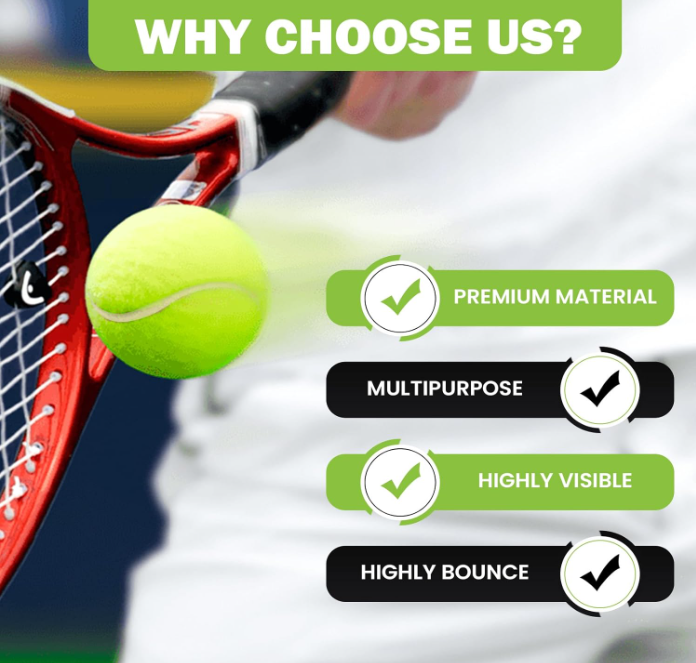 30-Pack Dog Tennis Balls 2.5 Inch — Launcher Compatible with Mesh Storage Bag