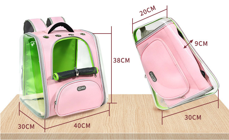 Transparent Bubble Pet Backpack — Large Capacity, Airline Friendly
