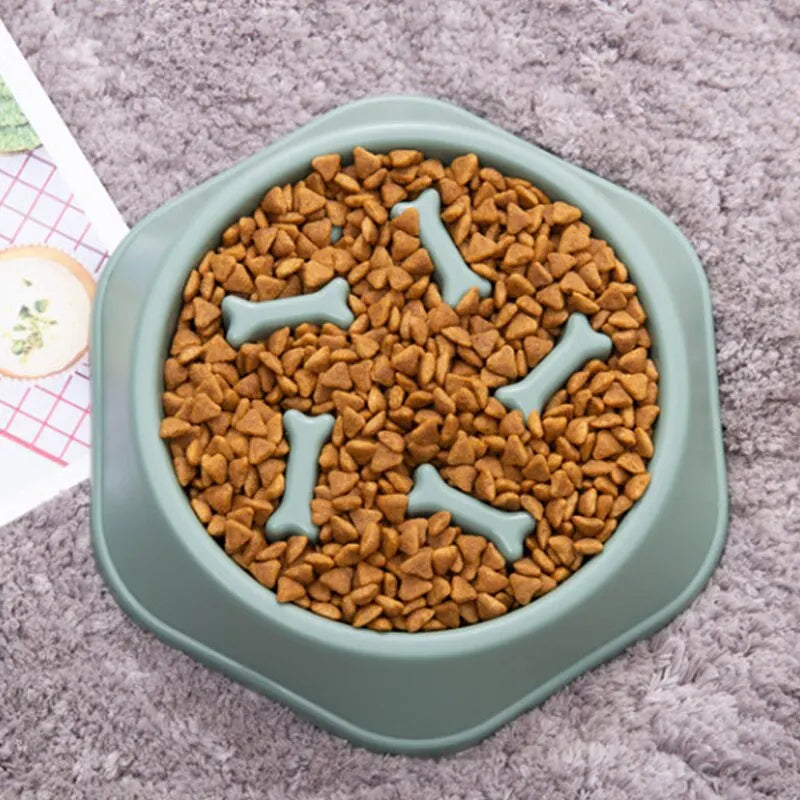 Slow Feeder Pet Bowl Anti-Choking Design for Dogs & Cats